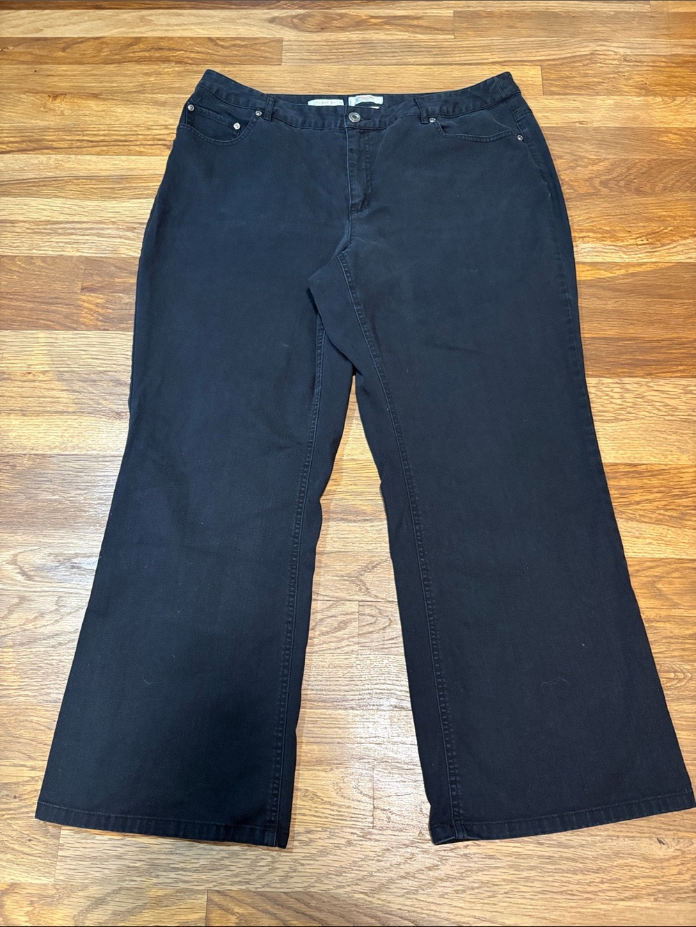Talbots Black classic fit Wide-Leg Jeans